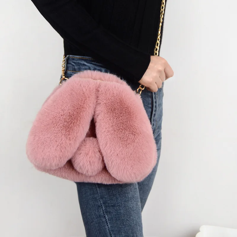 2021 Winter New Arrival Women Furry Hand Bags Plush Rabbit Fur Shoulder Handbag Faux Fur Rabbit Shape Purse Bags for Wholesale, As picture
2021 Winter New Arrival Women Furry Hand Bags Plush Rabbit Fur Shoulder Handbag Faux Fur Rabbit Shape Purse Bags for Wholesale, As picture