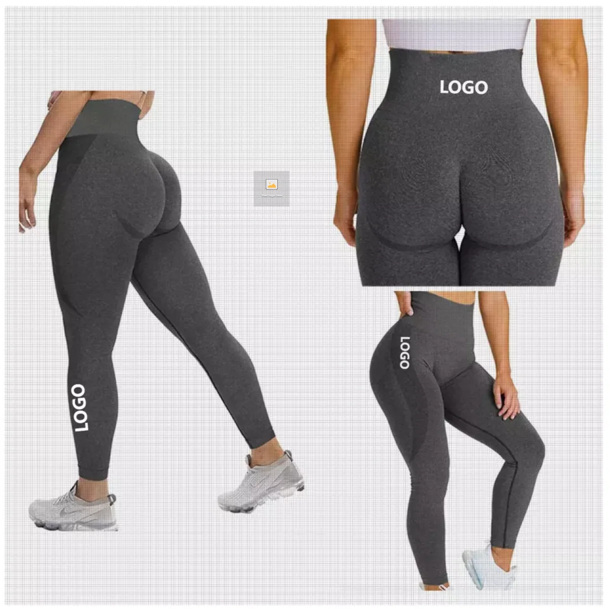 Ck Women High Waist Naked Feeling Yoga Leggings Hidden Pocket Butt