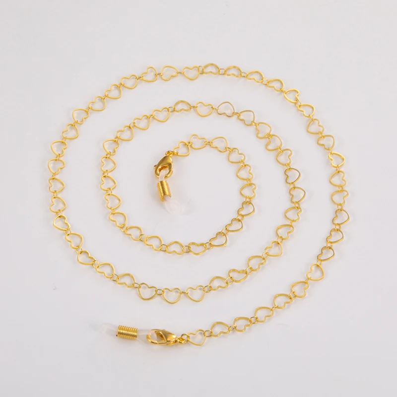 Hot Selling Women Accessories Heart Shaped Reading Eye Sunglasses Metal Glasses Chain With Clip Holder Chain
Hot Selling Women Accessories Heart Shaped Reading Eye Sunglasses Metal Glasses Chain With Clip Holder Chain