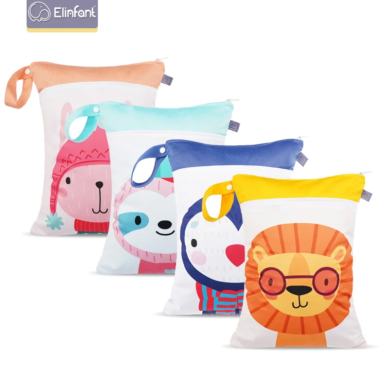 Elinfant 30*40cm moden positioning digital printing reusable zipper wet bag waterproof baby travel nappy wet dry bags, Accpet customized
Elinfant 30*40cm moden positioning digital printing reusable zipper wet bag waterproof baby travel nappy wet dry bags, Accpet customized