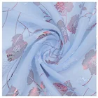 Tear-resistant Silk Print Fabric 100 % Polyester Fabric 100% Polyester French Silk Embroidery Print Chiffon Fabric