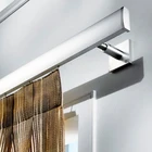 Simple Design Curtain Pole Aluminium Metal Roman Curtains Rod