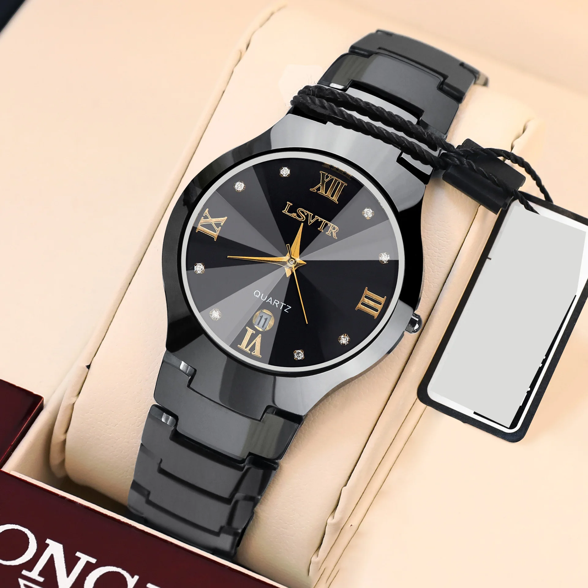 Top brand LSVTR Luxury Couple Watches Men And Women Waterproof Calendar Stainless Steel Lovers Watch Couples Gift
Top brand LSVTR Luxury Couple Watches Men And Women Waterproof Calendar Stainless Steel Lovers Watch Couples Gift