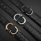 2019 Luxury Brand Designer Genuine Leather crocodile Belts for Men