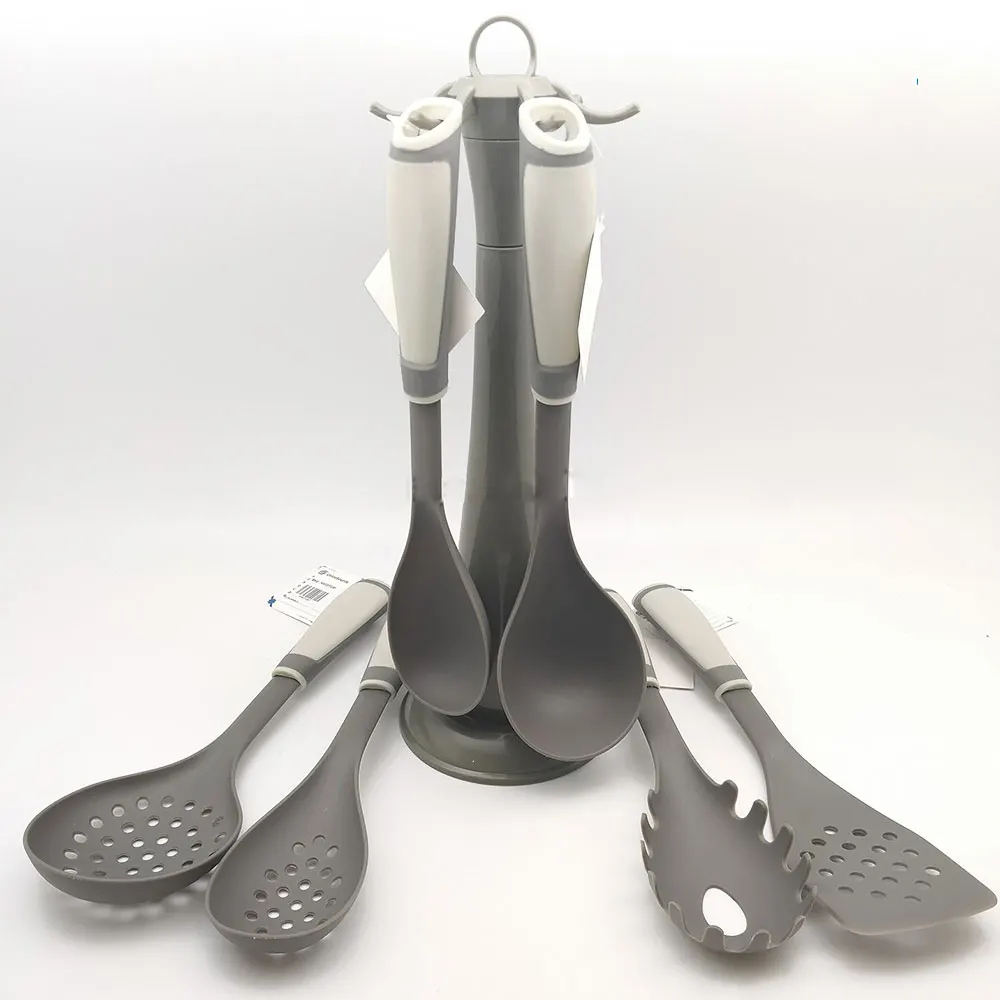 China manufacture food safety list kitchen tools cooking tools nylon kitchen utensils set with holder, Pantone color
China manufacture food safety list kitchen tools cooking tools nylon kitchen utensils set with holder, Pantone color
