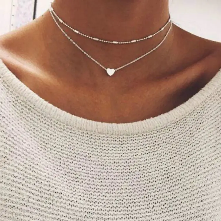 Factory Sale new Adornment simple and elegant fashion girls street pat adornment copper peach heart multilayered choker necklace, Silvery,golden
Factory Sale new Adornment simple and elegant fashion girls street pat adornment copper peach heart multilayered choker necklace, Silvery,golden