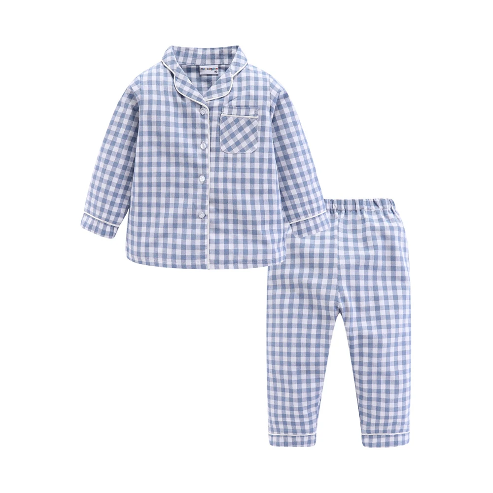 Mudkingdom Little Girl Plaid Sleepwear Toddler Leisure Wear Boys Long Sleeve Pajamas
Mudkingdom Little Girl Plaid Sleepwear Toddler Leisure Wear Boys Long Sleeve Pajamas