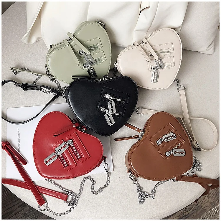 Shoulder Bags 2021 Ladies Zipper Chain Handbags Purse Cross Body Heart Bag Women's Bag
Shoulder Bags 2021 Ladies Zipper Chain Handbags Purse Cross Body Heart Bag Women's Bag