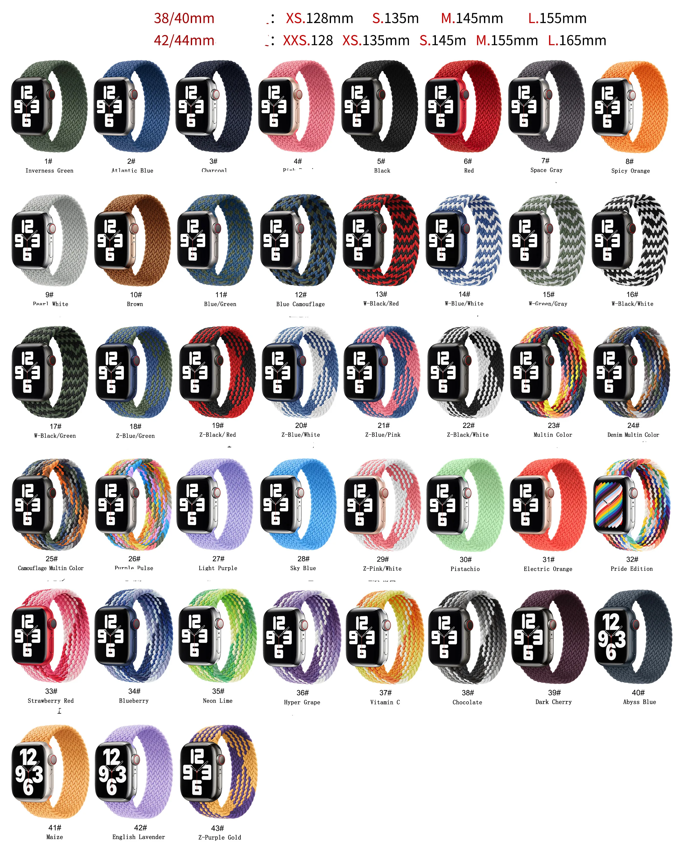 Factory best selling Iwatch 7 6 5 4 Smart watch Elastic Braided solo Nylon woven knit Strap for smart watch band apple
Factory best selling Iwatch 7 6 5 4 Smart watch Elastic Braided solo Nylon woven knit Strap for smart watch band apple