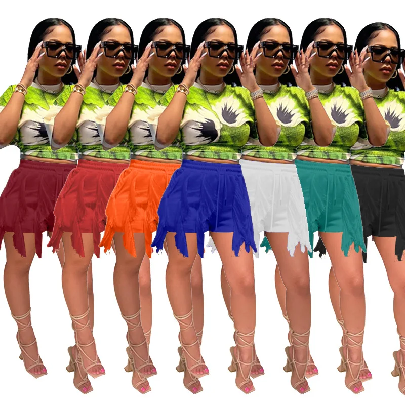 S-4XL plus size pants 2022 summer shorts mid Waist drawstring Women fringed tassel shorts, Photo color
S-4XL plus size pants 2022 summer shorts mid Waist drawstring Women fringed tassel shorts, Photo color