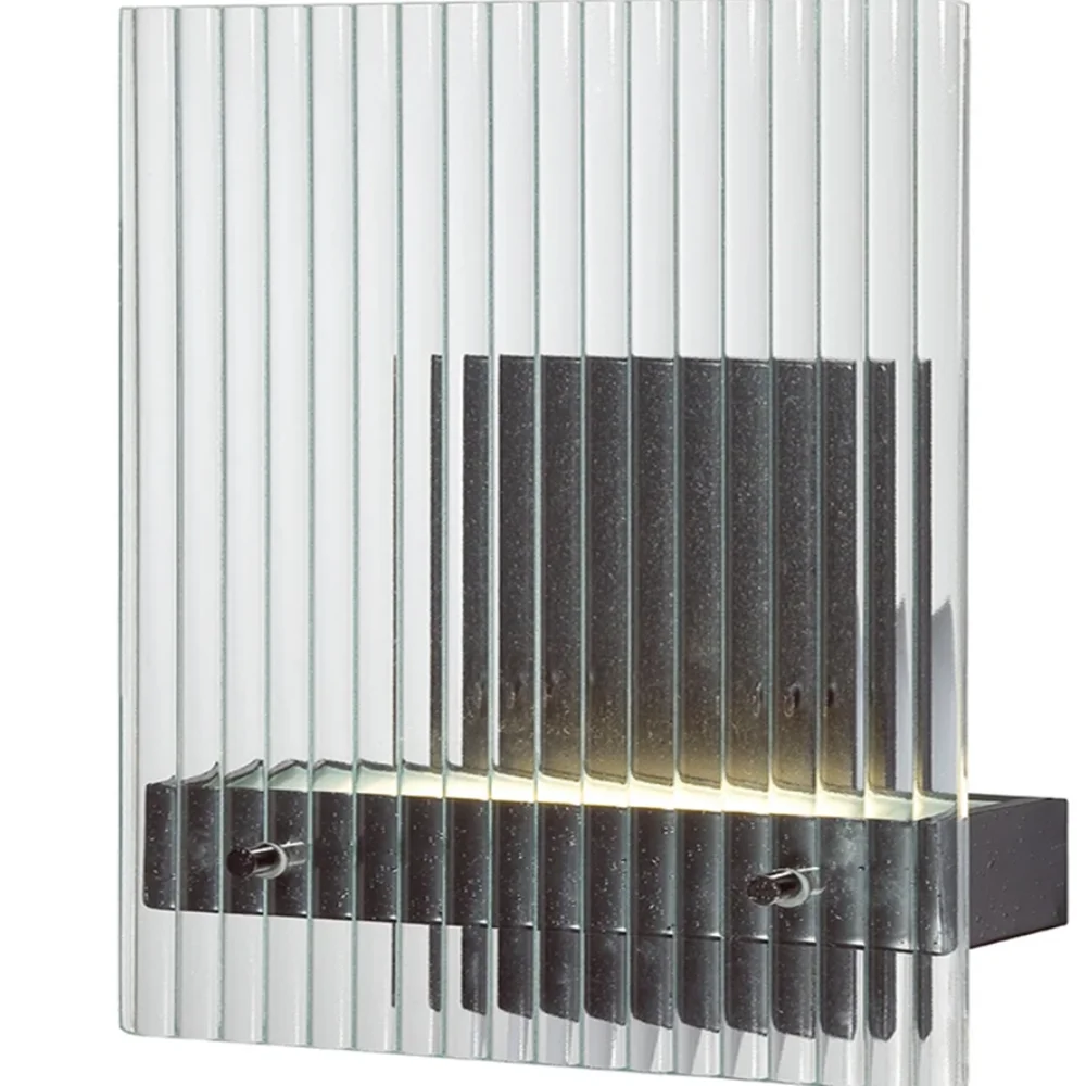 ribbed glass panels