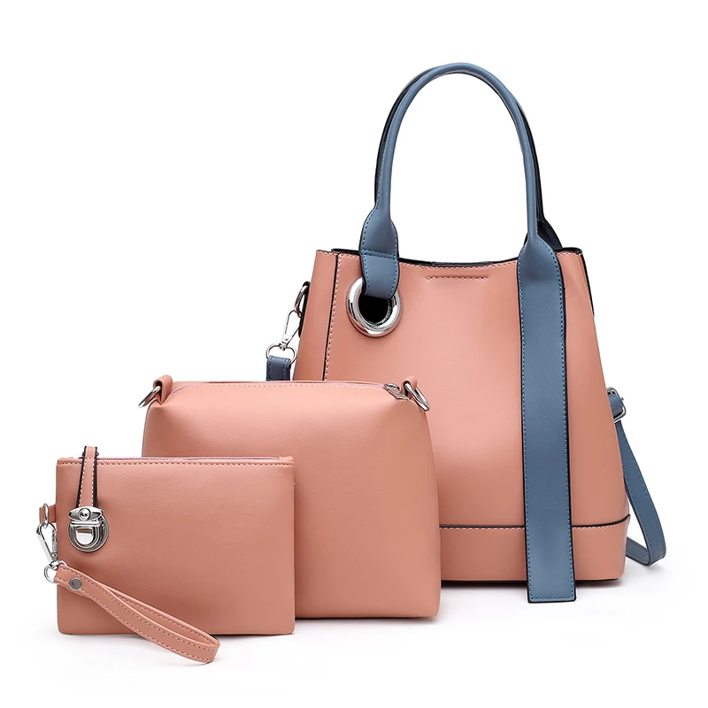 2020 Hot Sell New Fashion Three-piece Set PU Leather Women Handbag Set, Pink,white,black,brown,red
2020 Hot Sell New Fashion Three-piece Set PU Leather Women Handbag Set, Pink,white,black,brown,red
