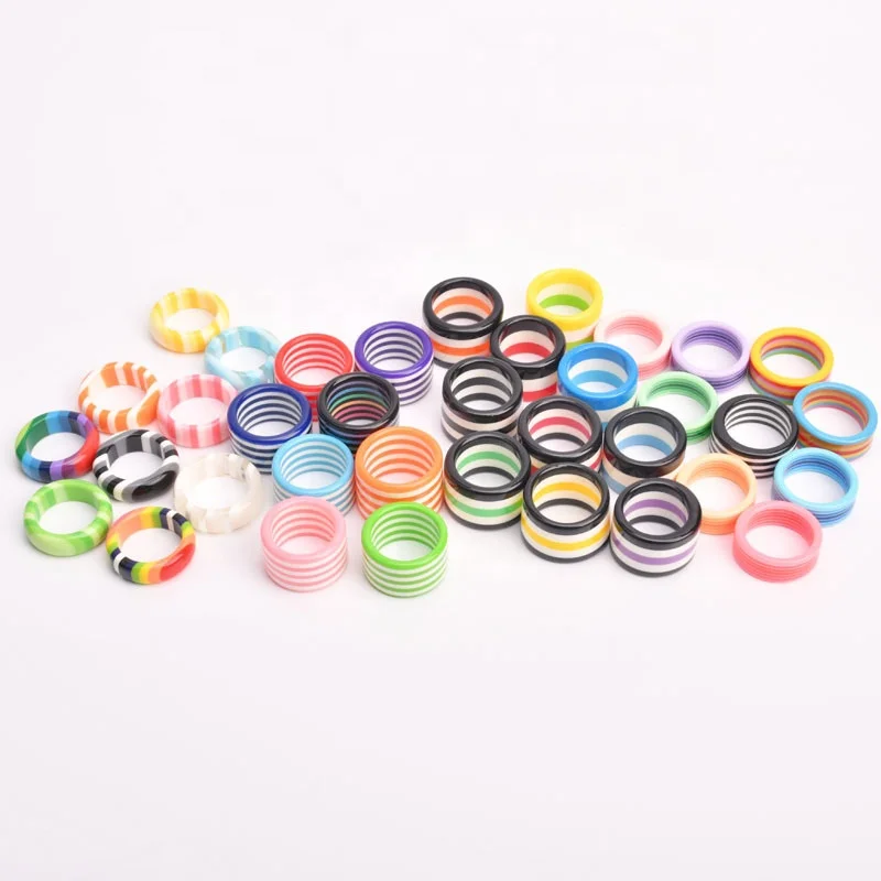 New Styles Size 7-9 Stripes Multicolor Gradation Resin Tortoise Rings Acrylic Korean Creative Round Ring for Women Girls Jewelry
New Styles Size 7-9 Stripes Multicolor Gradation Resin Tortoise Rings Acrylic Korean Creative Round Ring for Women Girls Jewelry