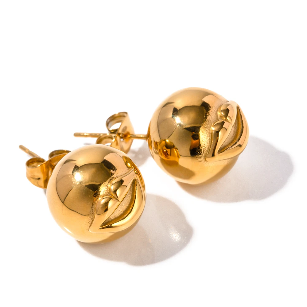J&D Funky Cute Body Design Women Jewelry 18K Gold Plated Stainless Steel Mouth Ball Stud Earrings
J&D Funky Cute Body Design Women Jewelry 18K Gold Plated Stainless Steel Mouth Ball Stud Earrings