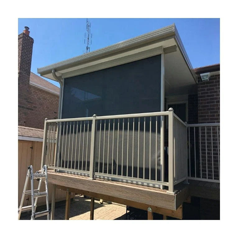 QINGYING Manufacture Outdoor Customized Patio Sun Shading Zip Screen Blinds, White,beige,grey,black
QINGYING Manufacture Outdoor Customized Patio Sun Shading Zip Screen Blinds, White,beige,grey,black