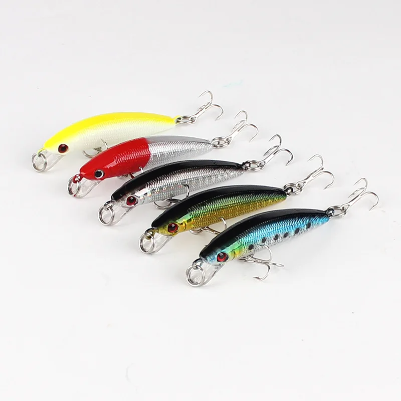 Hot Selling Multi-color 60mm 4g ABS Minnow Lifelike Bass Fishing Bait Built-in Steel Ball Suitable For Saltwater And Freshwater, 5 colors
Hot Selling Multi-color 60mm 4g ABS Minnow Lifelike Bass Fishing Bait Built-in Steel Ball Suitable For Saltwater And Freshwater, 5 colors