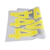 Custom heat transfer sticker plastisol DIY iron on jersey number sheet