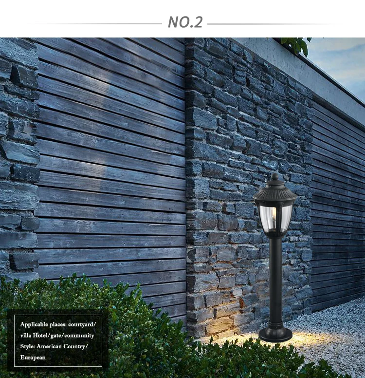 New Design Outdoor Lighting Decorative IP54 Garden Pillar Lights
