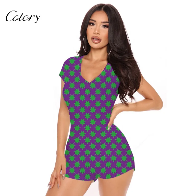 Colory Bodysuits Plain Onesie For Women Plus Size Women Shorts, Customized color
Colory Bodysuits Plain Onesie For Women Plus Size Women Shorts, Customized color