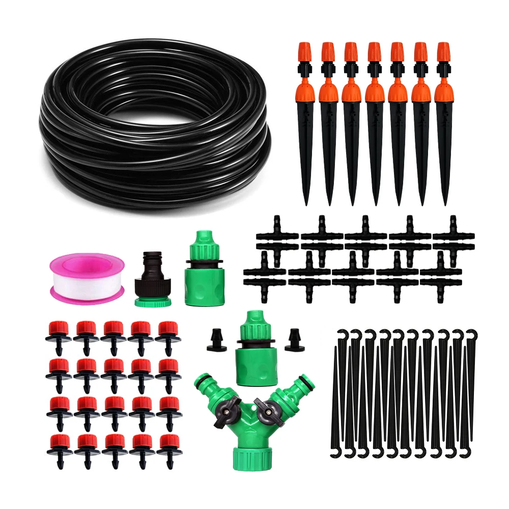 High Quality Diy Kits Adjustable Automatic Micro Drip Irrigation System For Garden, Black,red,green,orange
High Quality Diy Kits Adjustable Automatic Micro Drip Irrigation System For Garden, Black,red,green,orange