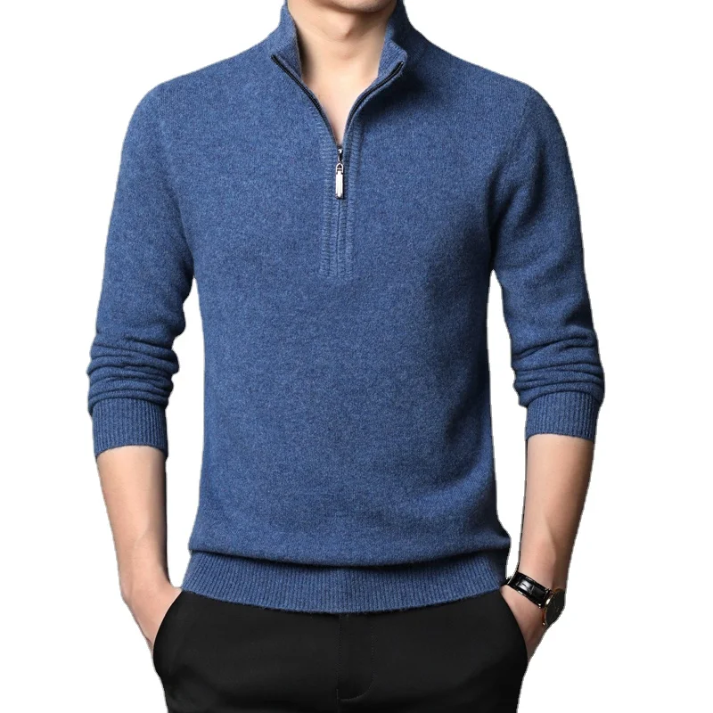 Men's Merino Wool Classic Casual Style 1/4 Zip Pullover Turtle Neck Flat Knit Half Zip Solid Color Sweaters
Men's Merino Wool Classic Casual Style 1/4 Zip Pullover Turtle Neck Flat Knit Half Zip Solid Color Sweaters