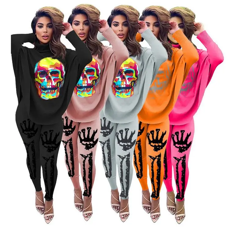 Hot Selling Fall Clothing For Women Long Sleeve Batwing Sleeve Print Womens Tracksuits 2 Piece Set Lady Top And Pants
Hot Selling Fall Clothing For Women Long Sleeve Batwing Sleeve Print Womens Tracksuits 2 Piece Set Lady Top And Pants