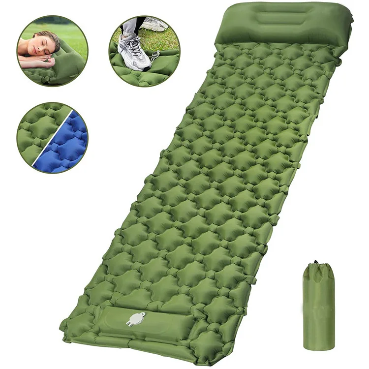 New Arrival inflatable air sleeping pad camping mat self-inflating sleeping pad for camping beach mat with pillow blowup camping
New Arrival inflatable air sleeping pad camping mat self-inflating sleeping pad for camping beach mat with pillow blowup camping
