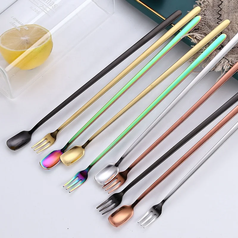 Stainless Steel Coffee Tableware with Long Handle Ice Cream Dessert Tea Spoon Fork Dinnerware Sets
Stainless Steel Coffee Tableware with Long Handle Ice Cream Dessert Tea Spoon Fork Dinnerware Sets