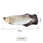 Durable Wholesale Pp Cotton Filled Interactive Pet Cat Toy Simulation Fish