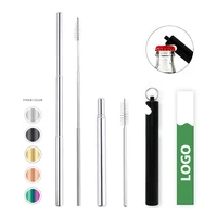 Eco friendly reusable metal stainless steel collapsible drinking straw set with case and bottle opener
Eco friendly reusable metal stainless steel collapsible drinking straw set with case and bottle opener