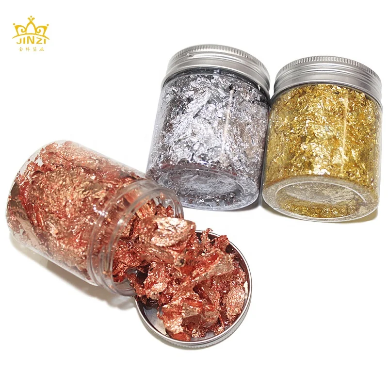 Chinese Gilding Flakes Genuine Imitation Gold Leaf Foil Copper Leaf Flake for Gilding Craft Art Home Furniture Decorating Frame, 12 colors
Chinese Gilding Flakes Genuine Imitation Gold Leaf Foil Copper Leaf Flake for Gilding Craft Art Home Furniture Decorating Frame, 12 colors