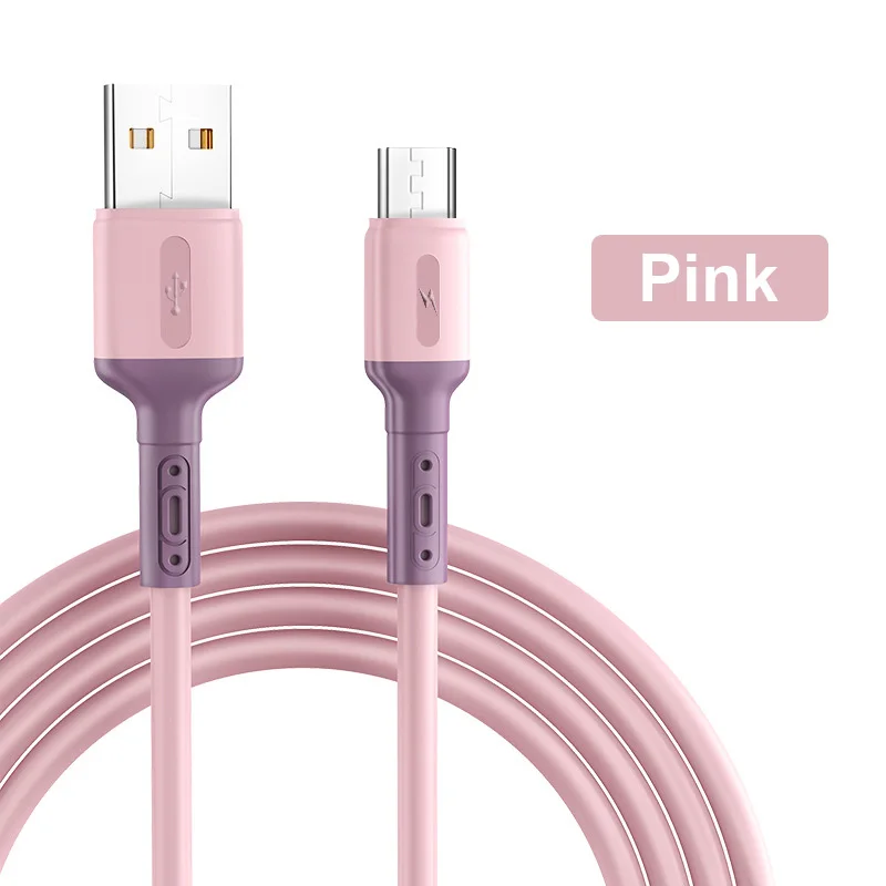 Wholesale Liquid Soft Rubber 3A Fast Charging Data Cable for IOS TYPE-C Android Mobile Phone, Green,yellow,pink,red,purple,black
Wholesale Liquid Soft Rubber 3A Fast Charging Data Cable for IOS TYPE-C Android Mobile Phone, Green,yellow,pink,red,purple,black