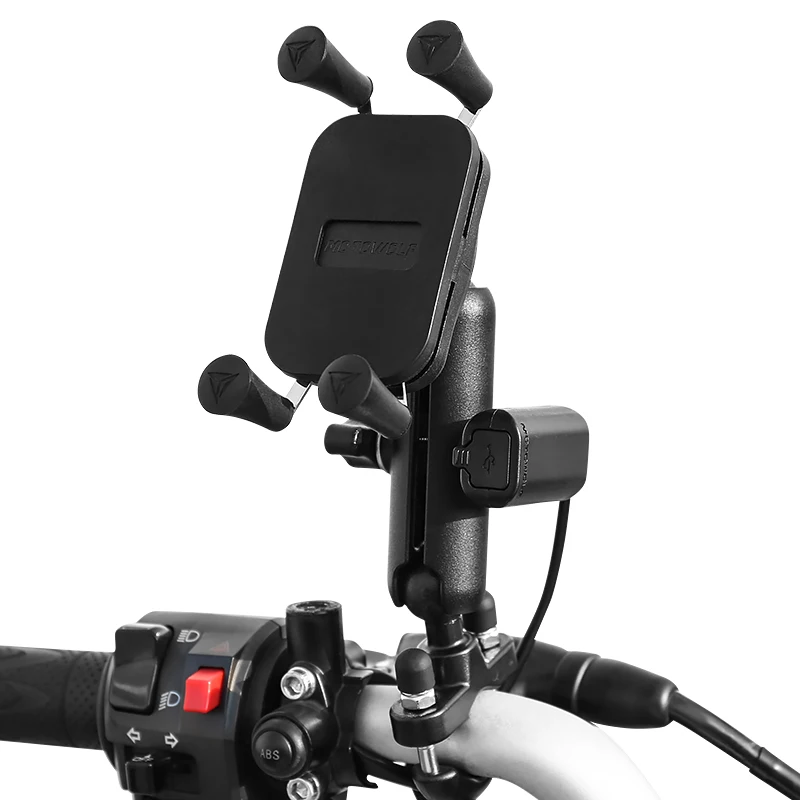 Motowolf Aluminum Accesorios Para Motocicleta Handy Fahrradhalterung Motorcycle Phone Holder, Black 
Motowolf Aluminum Accesorios Para Motocicleta Handy Fahrradhalterung Motorcycle Phone Holder, Black