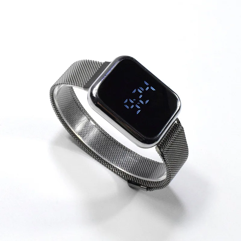New Korean style fashion magnet watch touch screen led luminous student men women electronic watch
New Korean style fashion magnet watch touch screen led luminous student men women electronic watch
