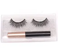 

New Arrival Private Label Full Strip Lashes Waterproof Magnetic Eyeliner Mink Eyelashes With Tweezer