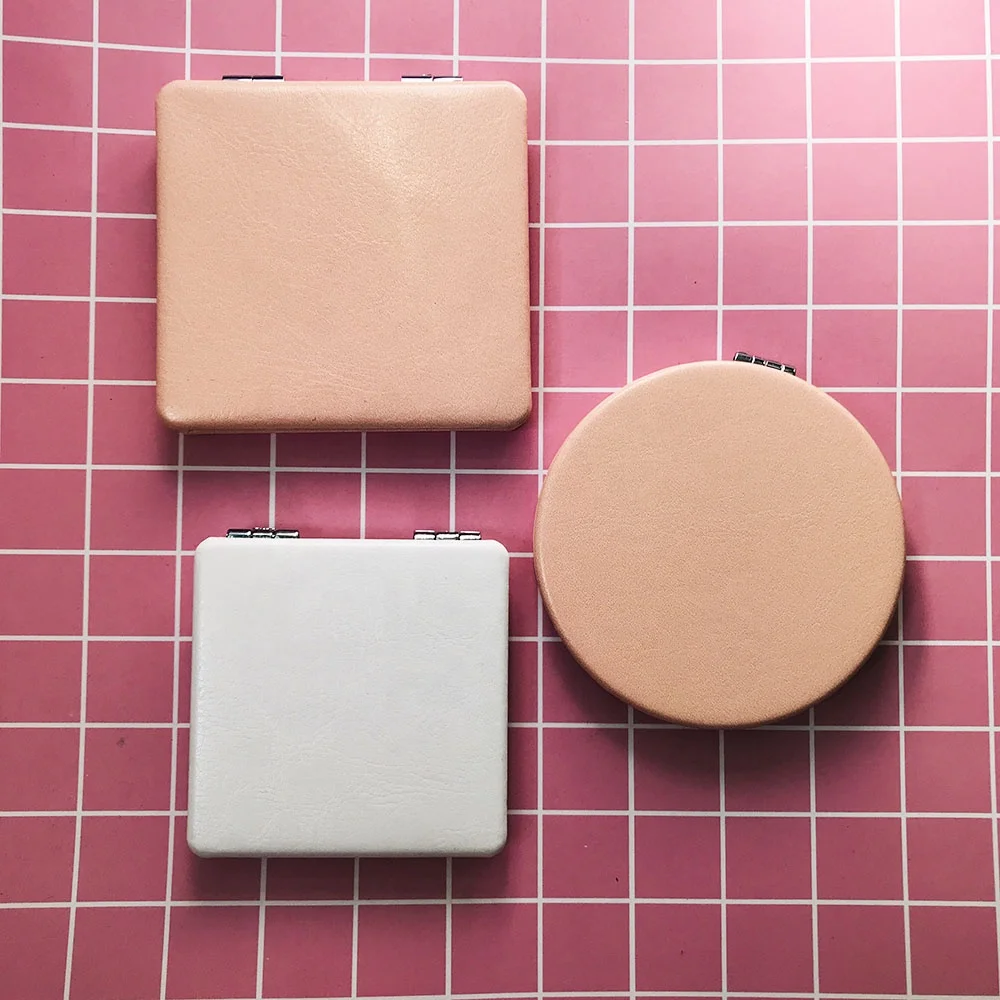 High quality pocket makeup mirror make-up mirror beauty private label white cosmetics mirror custom, White/pink
High quality pocket makeup mirror make-up mirror beauty private label white cosmetics mirror custom, White/pink
