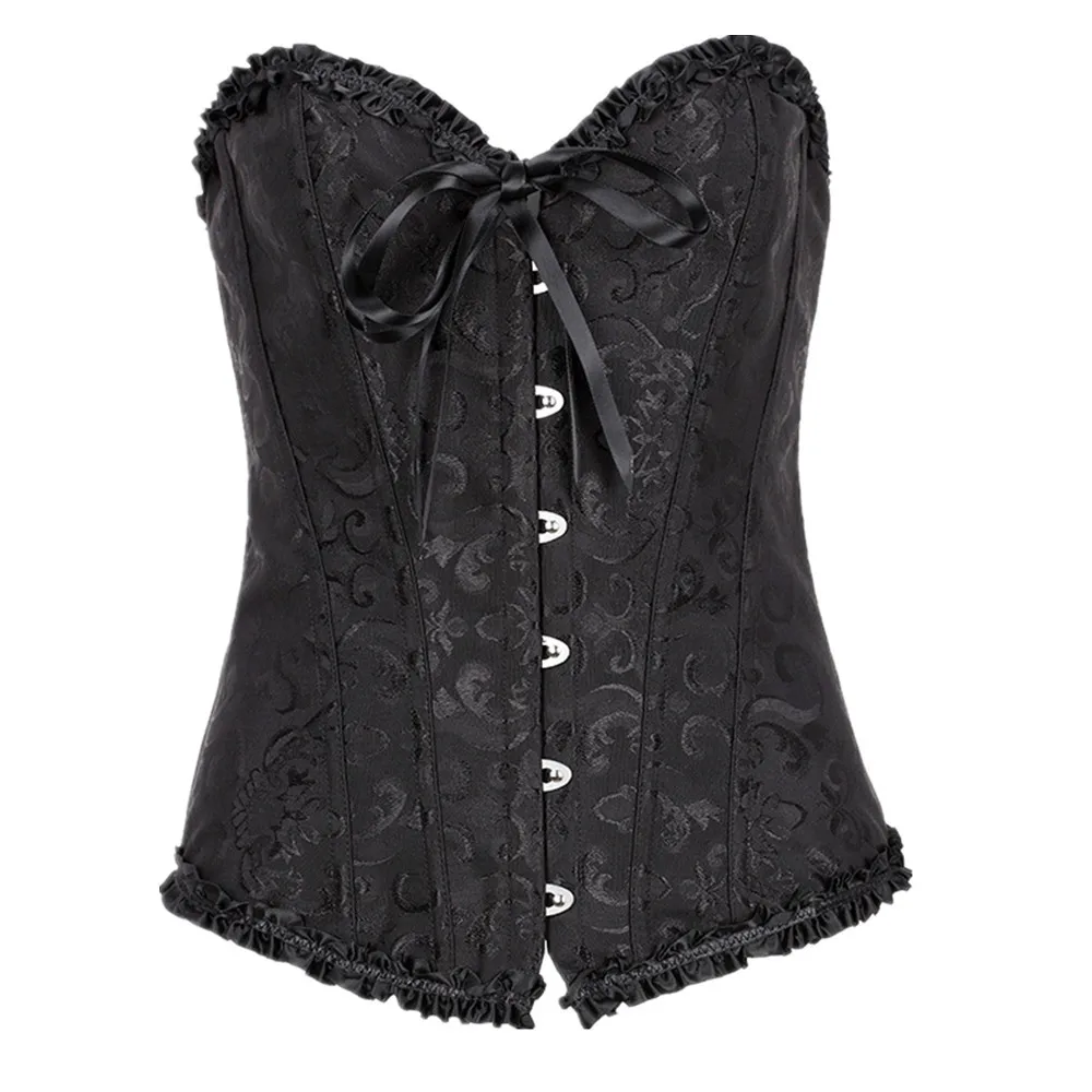 Corsets Bustier Sexy Satin Lace up Overbust Corset Waist Shapewear Top for Women, Black, white, red
Corsets Bustier Sexy Satin Lace up Overbust Corset Waist Shapewear Top for Women, Black, white, red