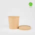 Factory custom Eco-friendly Paper Bowl Disposable Paper Bowl 24oz