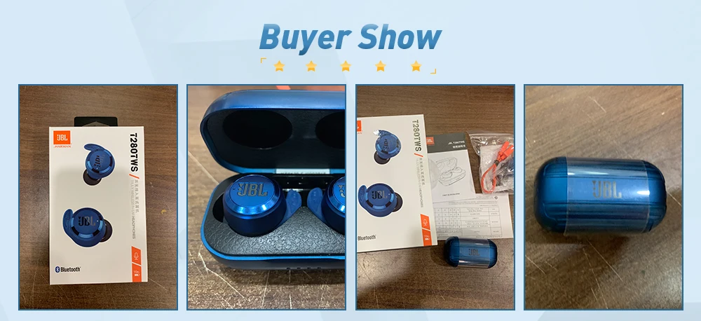 JBL T280TWS In Ear Wireless Bluetooth V5.0 Earphone Sport IPX5 Waterproof Stereo Music Dynamic Earphone with Charge Box - ANKUX.COM