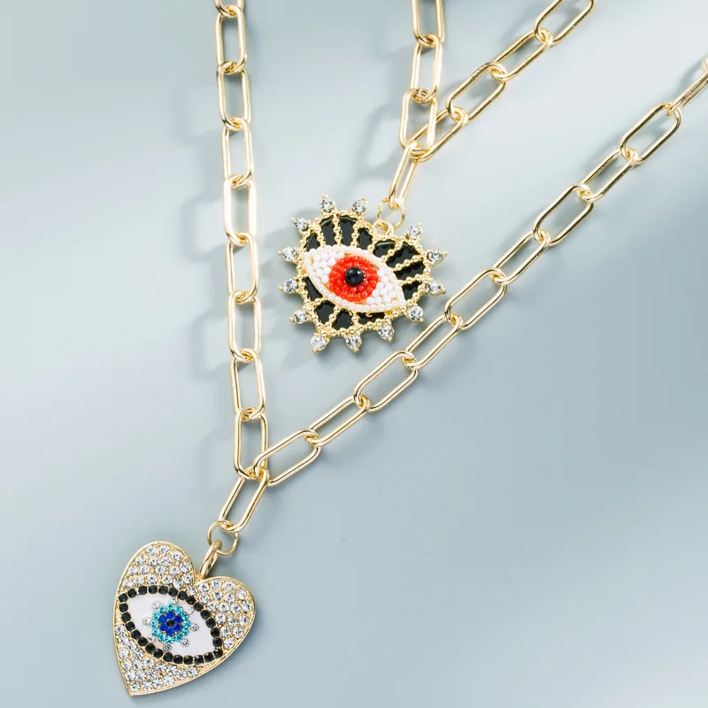 Hot Sale Wholesale Jewelry 2021 Retro Adjustable Alloy Gold Plated Blue Demon Eye Pendant Multi Layer Necklace Women, Multi-colors
Hot Sale Wholesale Jewelry 2021 Retro Adjustable Alloy Gold Plated Blue Demon Eye Pendant Multi Layer Necklace Women, Multi-colors
