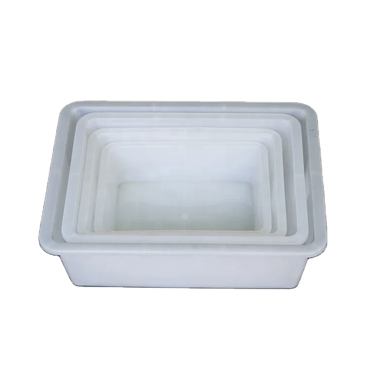 Nestable PP white plastic storage set plastic flat bin / tray / box for food processing
Nestable PP white plastic storage set plastic flat bin / tray / box for food processing