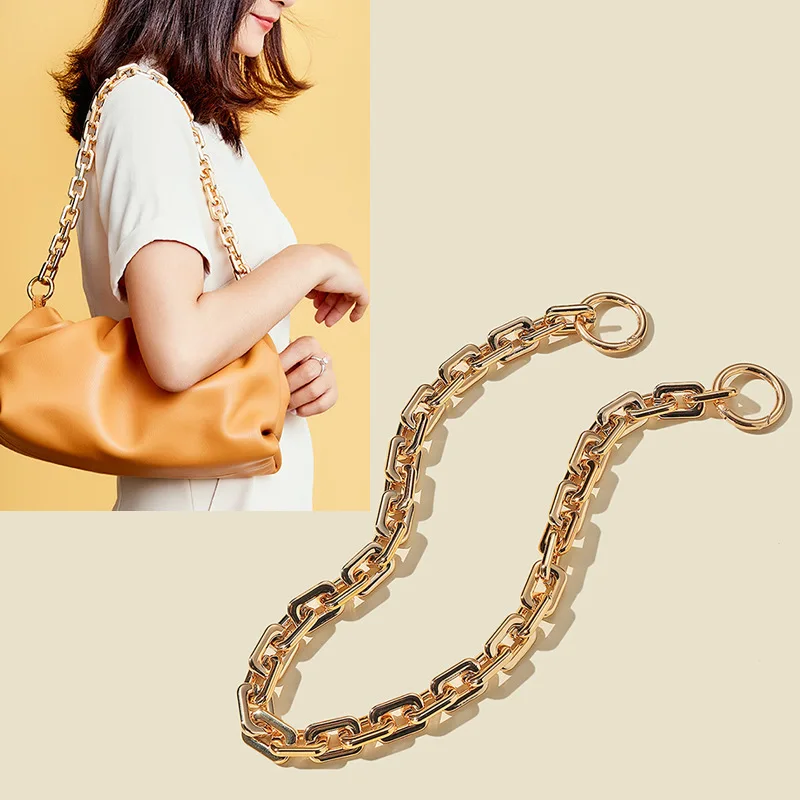 Women Handbags Accessories Gold Plated Paperclip Chain Bag Strap Chunky Handbag Chains
Women Handbags Accessories Gold Plated Paperclip Chain Bag Strap Chunky Handbag Chains