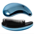 Small Flexible Curl Gradient Printing Detangle Hairbrush