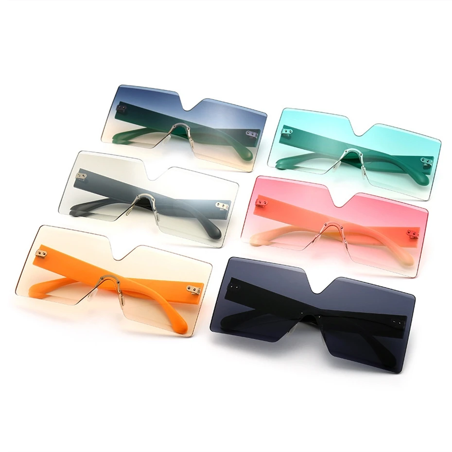 DL Glasses DLL8736 newest designer shades Custom logo big square one piece lens sun glasses candy rimless unisex sunglasses 2021
DL Glasses DLL8736 newest designer shades Custom logo big square one piece lens sun glasses candy rimless unisex sunglasses 2021