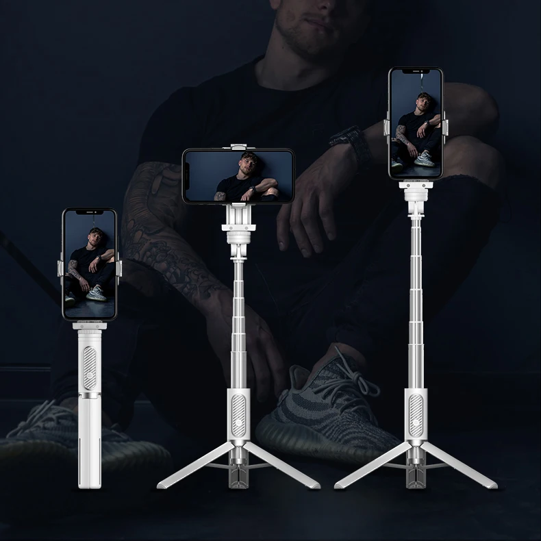 Face tracking 360 Rotation Phone Tripod with Wireless Remote Selfie Stick Extendable Aluminum Cell Phone Stand
Face tracking 360 Rotation Phone Tripod with Wireless Remote Selfie Stick Extendable Aluminum Cell Phone Stand