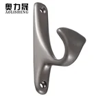 AOLISHENG Wall-hang Type Zinc Alloy Grey Color Simple Furniture Bathroom Kitchen Clothes Hook