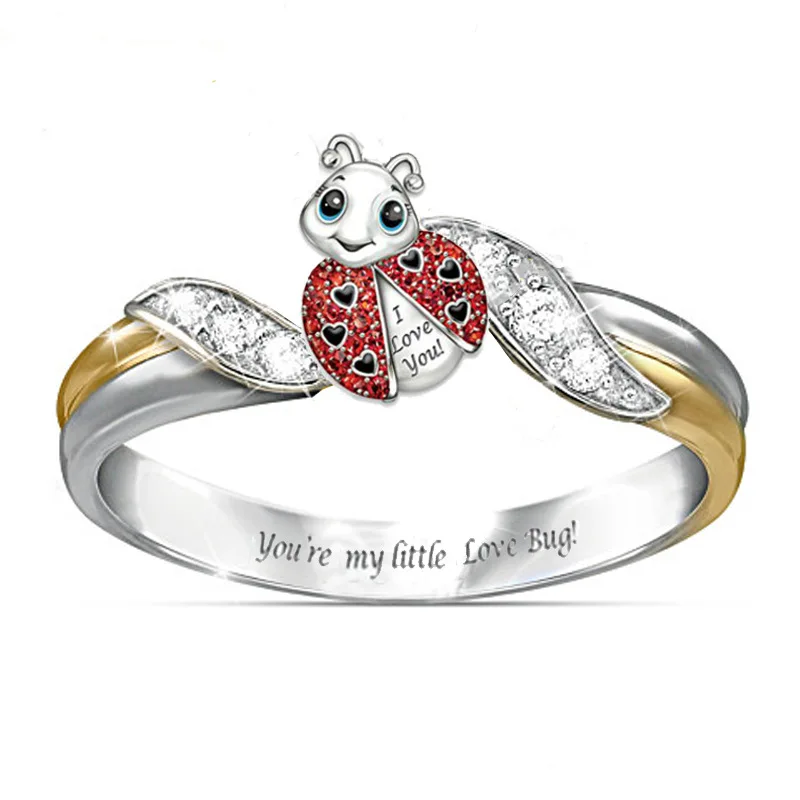 New cross-border hot sale European and American fashion temperament popular luxury cute ladybug jewelry ring
New cross-border hot sale European and American fashion temperament popular luxury cute ladybug jewelry ring