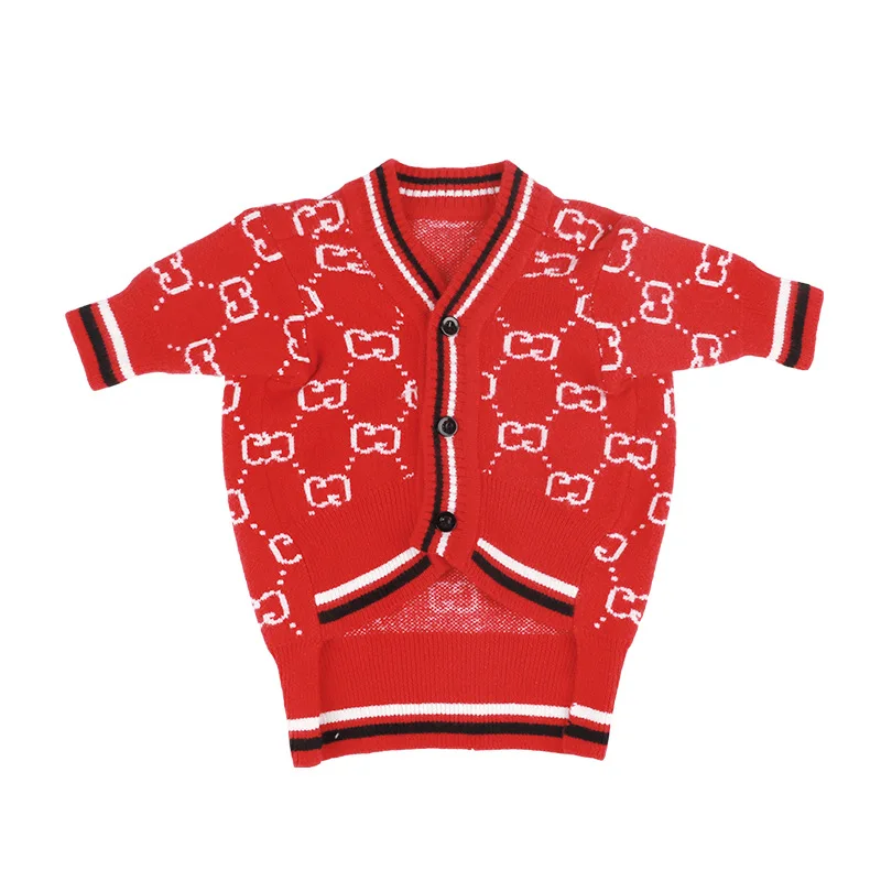 Spot wholesale pet dog fashion cardigan small and medium-sized dog knitted clothes, Customized color
Spot wholesale pet dog fashion cardigan small and medium-sized dog knitted clothes, Customized color