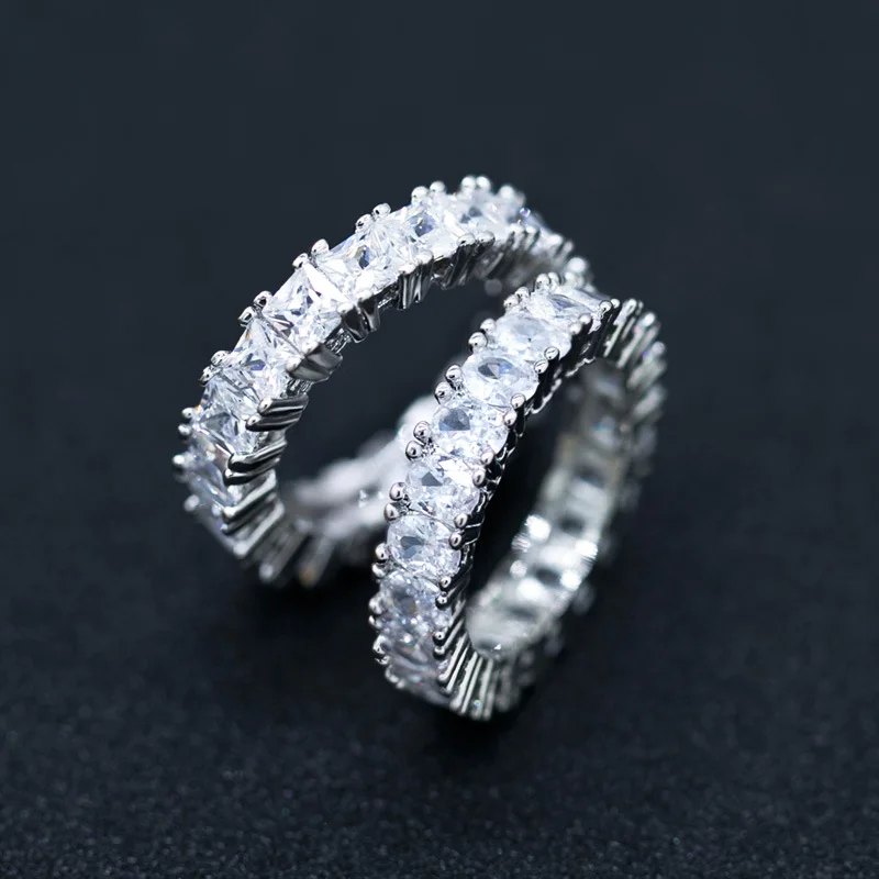 European Luxury White Gold Wedding Engagement Bands CZ Finger Rings White Cubic Zirconia Ring for Women, As picture
European Luxury White Gold Wedding Engagement Bands CZ Finger Rings White Cubic Zirconia Ring for Women, As picture