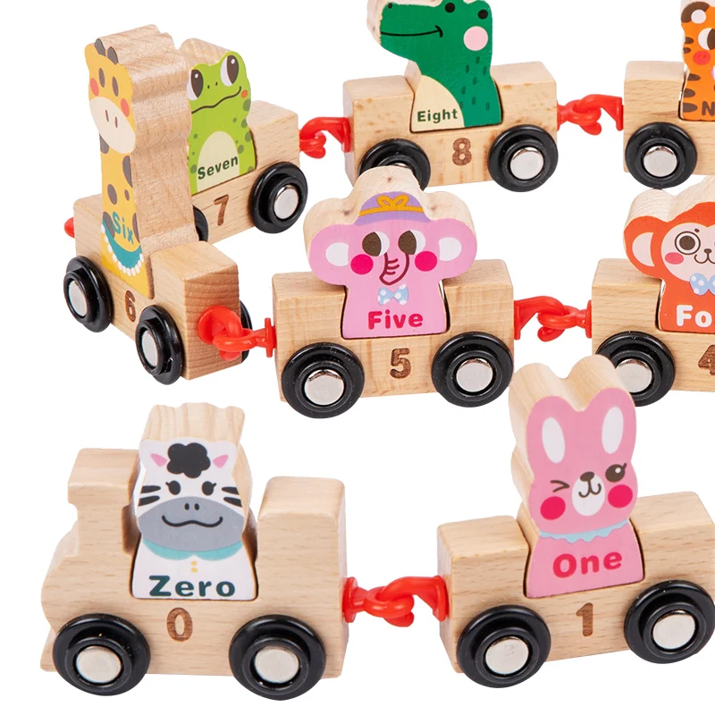 Children Wooden Animal Train Set Plastic Hook Payment Montessori Educational Digital Small Train Toys
Children Wooden Animal Train Set Plastic Hook Payment Montessori Educational Digital Small Train Toys